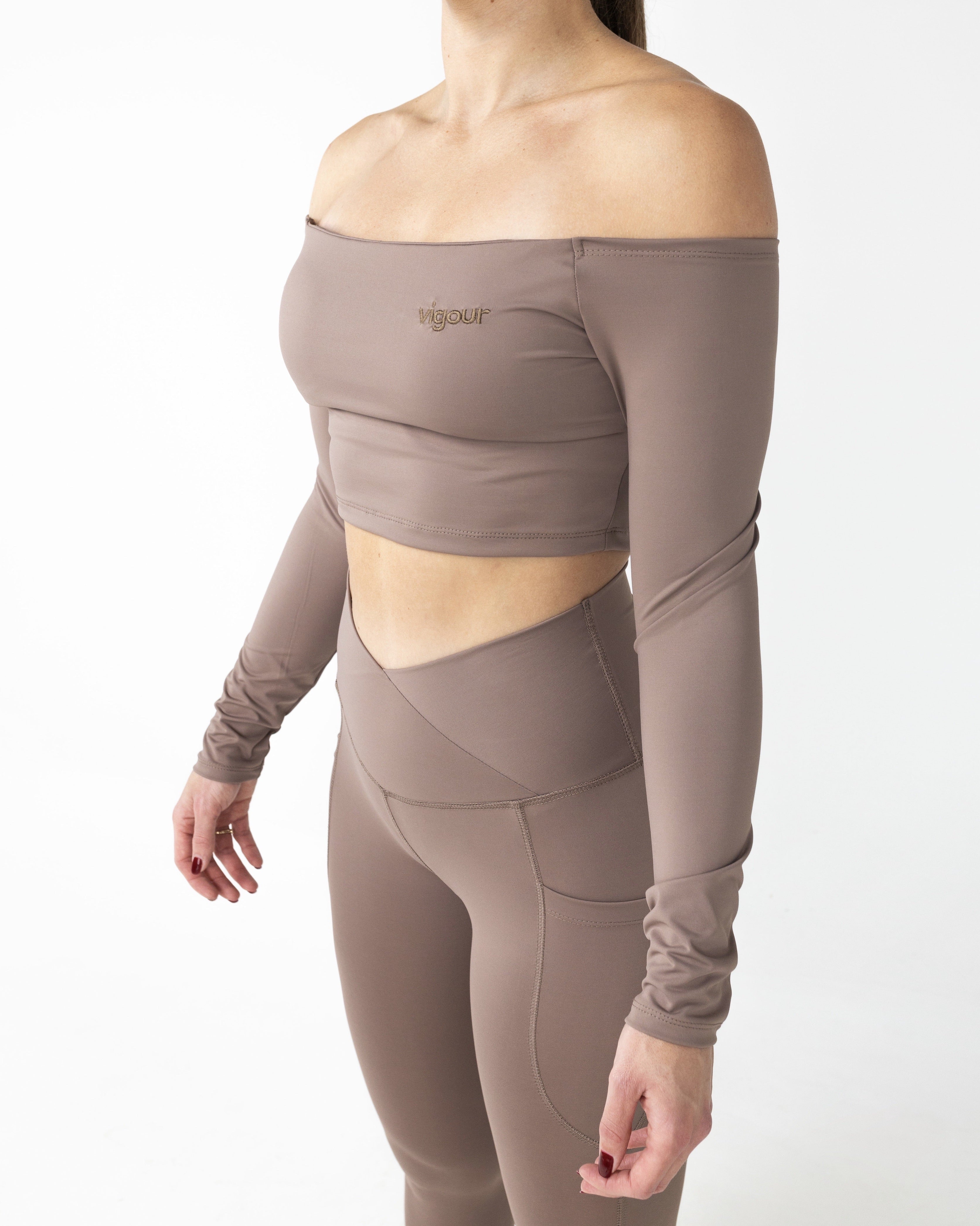 Off Shoulder Long Sleeve Top